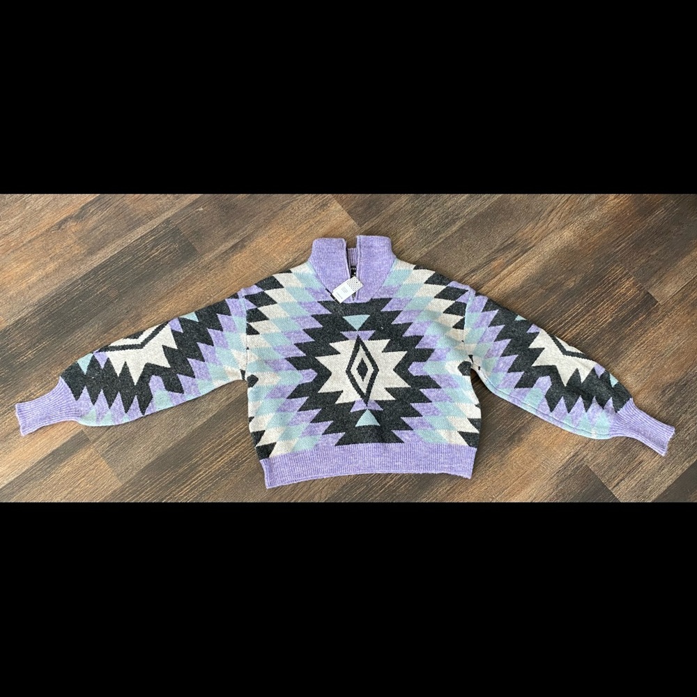 Purple Aztec Pullover